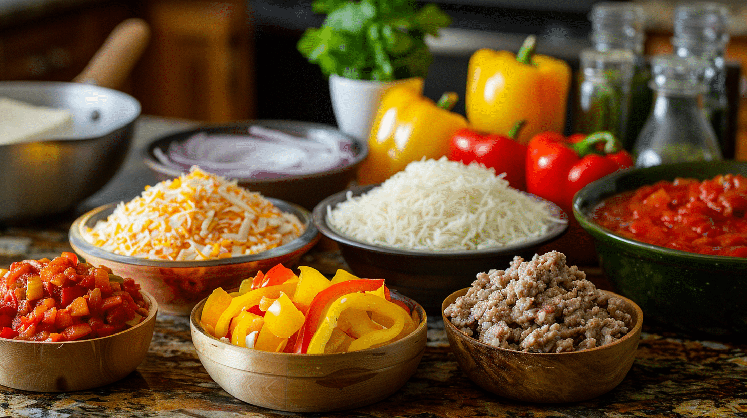 Easy Stuffed Pepper Casserole Ingredients Easy Stuffed Pepper Casserole