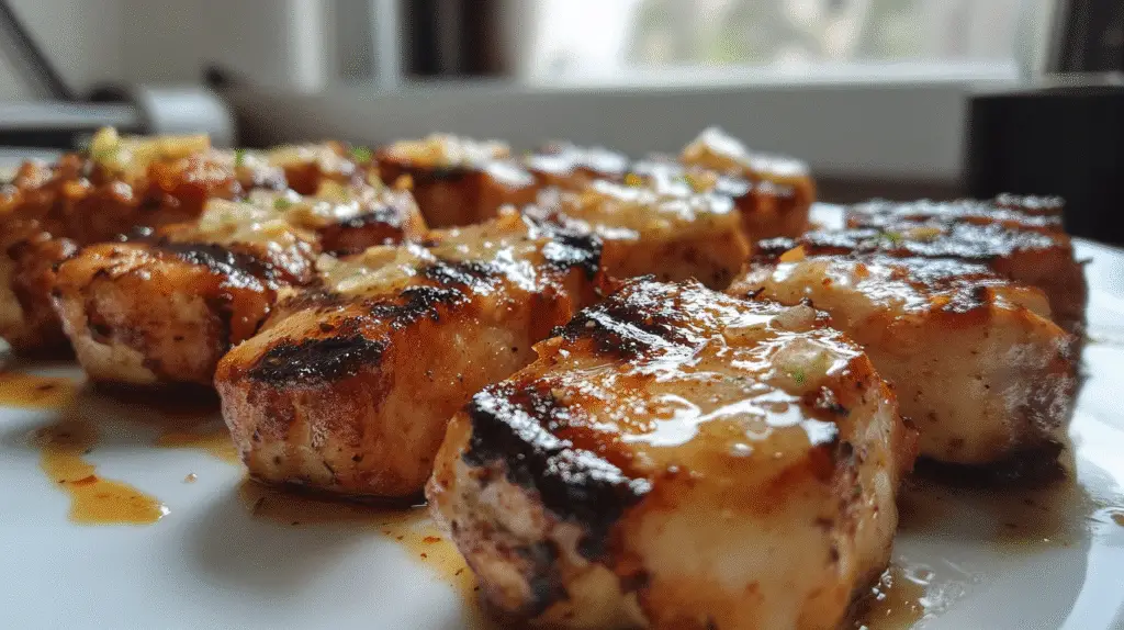 Grilled Chicken Bites with Garlic Sauce 1 Grilled Chicken Bites with Garlic Sauce