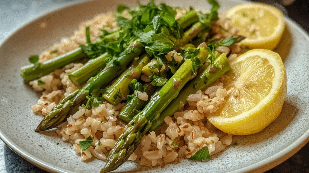 Asparagus and Brown Rice Salad 1 Asparagus and Brown Rice Salad