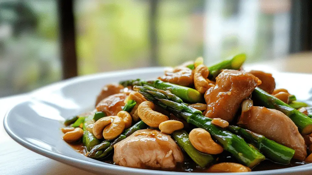 Cashew Chicken and Asparagus Stir-Fry 1 Cashew Chicken and Asparagus Stir-Fry