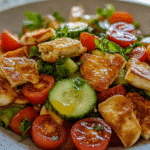 7 Irresistible Reasons to Love This Lebanese Fattoush with Hot Honey Halloumi