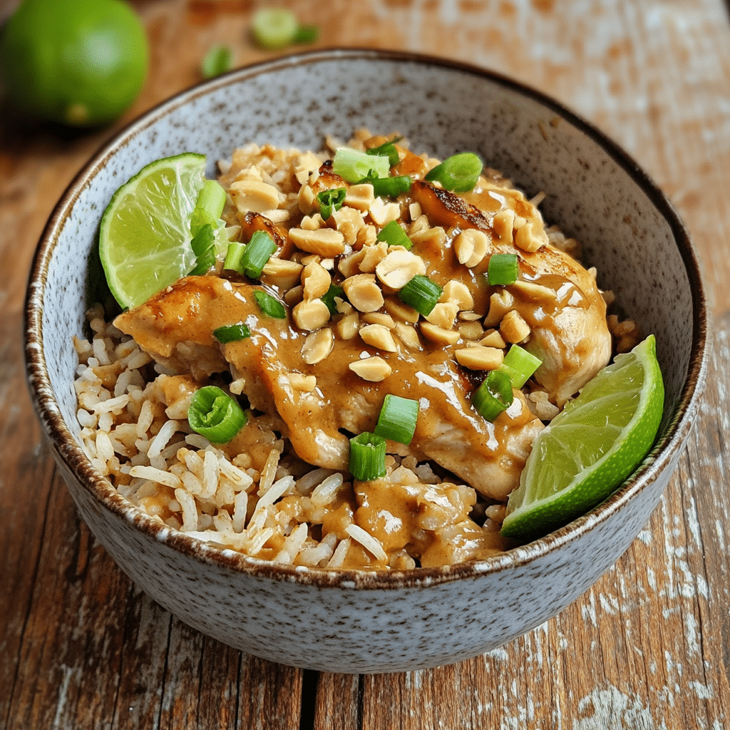 7 Irresistible Reasons to Love This One-Pot Gingery Chicken and Rice with Peanut Sauce