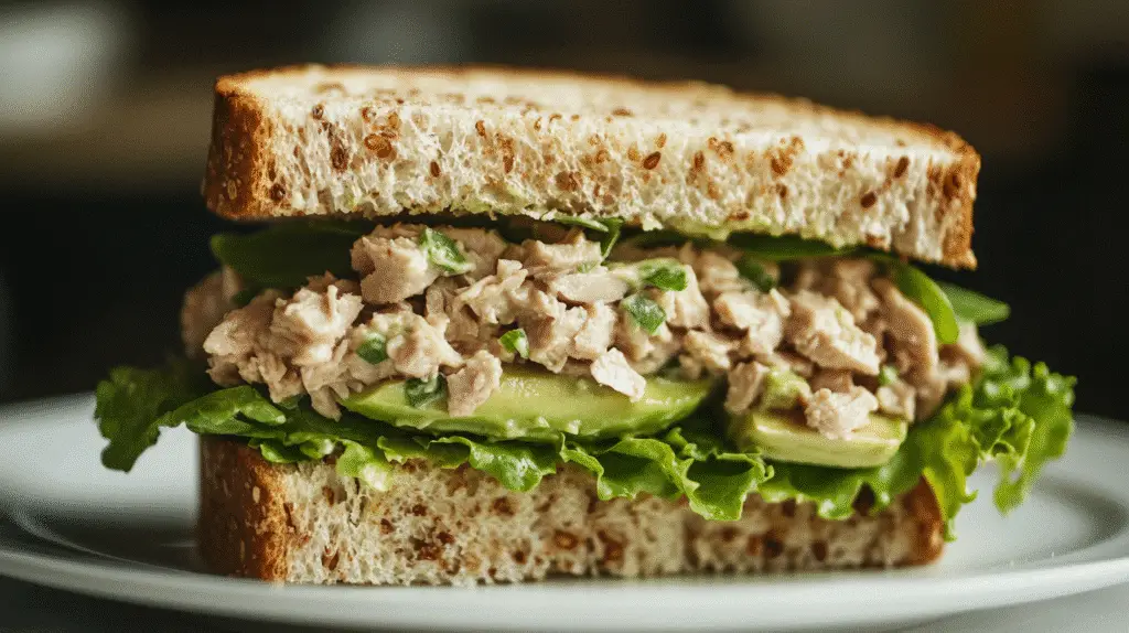 Avocado Tuna Salad Sandwich 1 Avocado Tuna Salad Sandwich