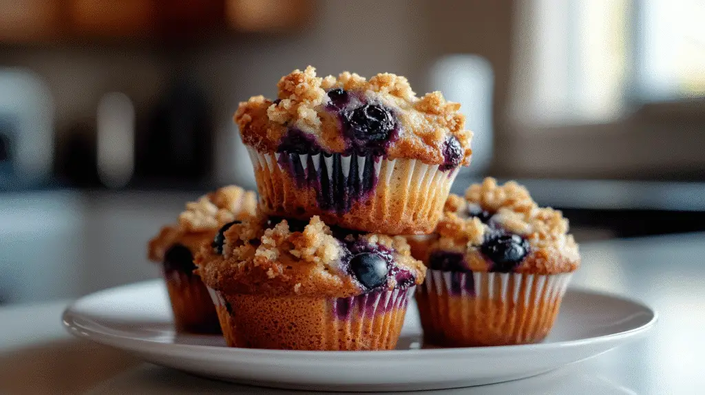 Blueberry Coffee Cake Muffins 1 Blueberry Coffee Cake Muffins