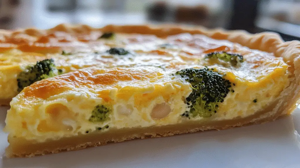Broccoli, White Bean & Cheese Quiche 1 Broccoli, White Bean & Cheese Quiche