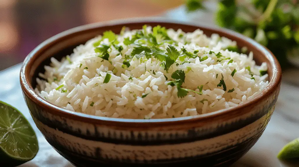 Coconut Rice with Lime Zest 1 Coconut Rice with Lime Zest