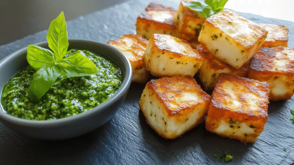 7 Irresistible Reasons to Love Crispy Halloumi Bites with Creamy Pesto Dip 5 7 Irresistible Reasons to Love Crispy Halloumi Bites with Creamy Pesto Dip