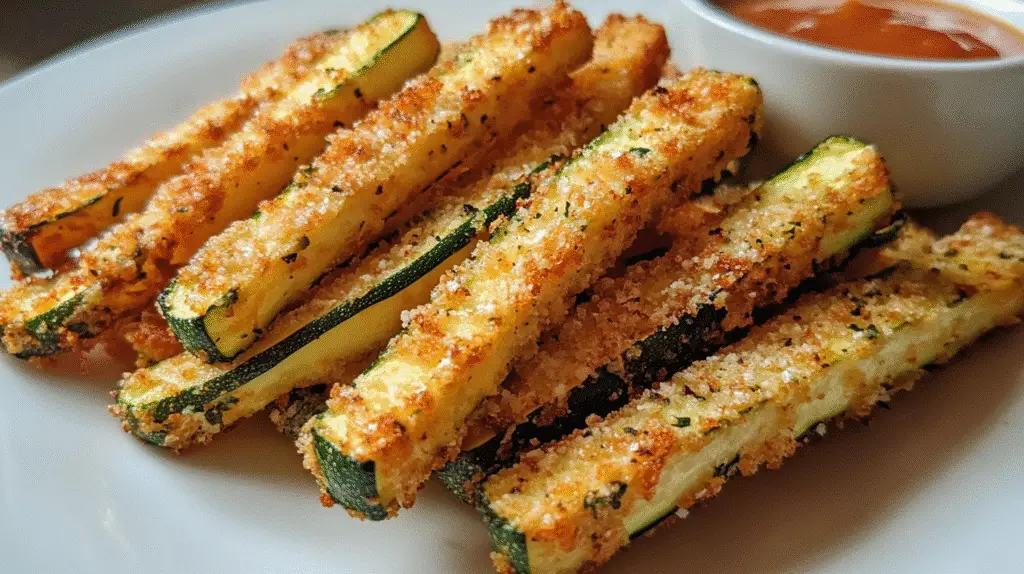 Crispy Parmesan-Crusted Zucchini Fries 1 Crispy Parmesan-Crusted Zucchini Fries
