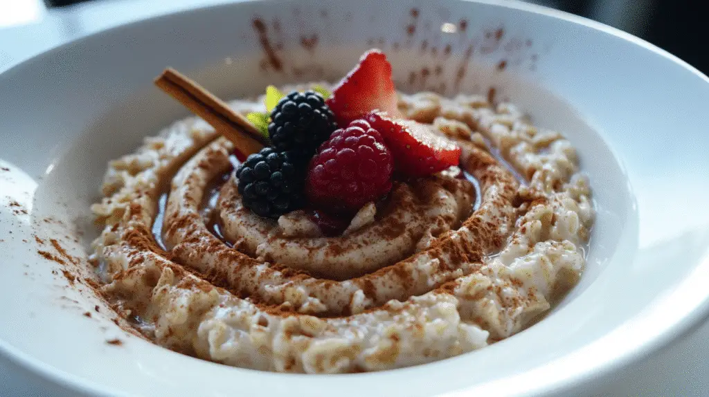 High-Protein Cinnamon-Roll Oatmeal 1 High-Protein Cinnamon-Roll Oatmeal