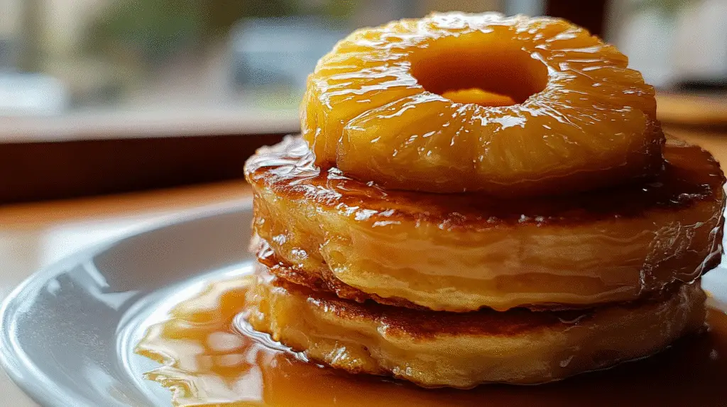 Pineapple Upside Down Pancakes
