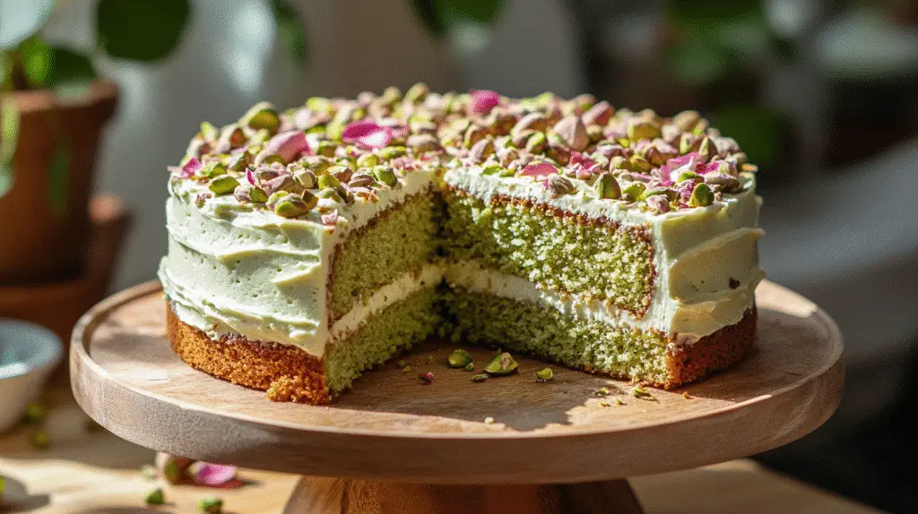 Pistachio Cardamom Cake 1 Pistachio Cardamom Cake