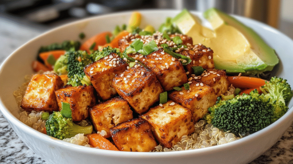 11 Irresistible Reasons to Love These Roasted Tofu Grain Bowls with Miso-Tahini Sauce 1 Roasted Tofu Grain Bowls with Miso-Tahini Sauce
